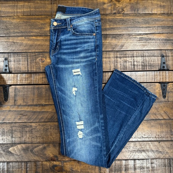 Buckle Black Fit No. 53 Malcesine Bootcut Stretch Jeans Denim Distressed 26x34 - Picture 2 of 16